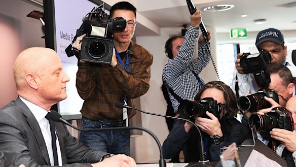 Chief executive Ian Narev, fronting the cameras over the Austrac scandal, will retire before June 30 of next year. 