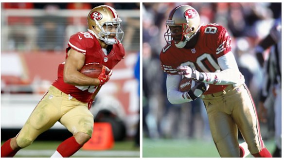 Jarryd Hayne and Jerry Rice.