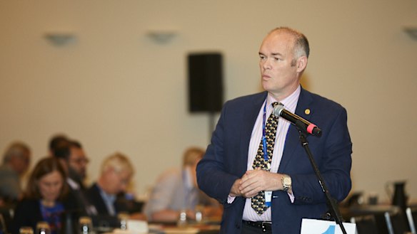 Dr Brad Horsburgh urged delegates to take a tougher stance on doctors engaging in "egregious" split billing and booking fees at the AMA's national conference in Canberra on Saturday.