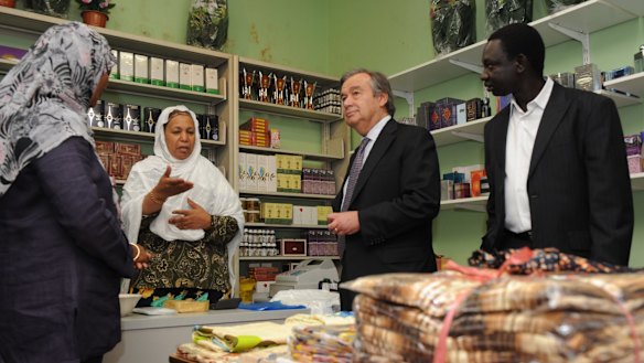 Talking shop in Footscray.