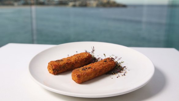 Baccala croquettes at Icebergs Dining Room and Bar in Bondi.