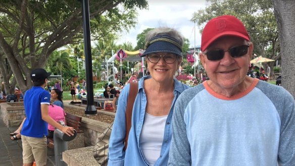 Cynthia and Jack Burton at South Bank Parklands. 