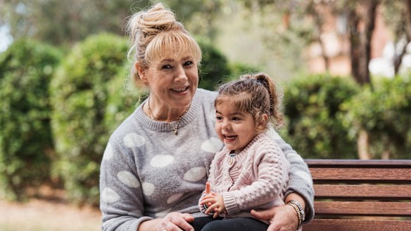 Labour of love: Dunja Erem gets up early two days a week to drive across Sydney to look after her granddaughter, Zoë