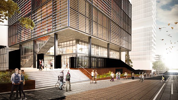 An artist's impression of Arthur Phillip High School. 