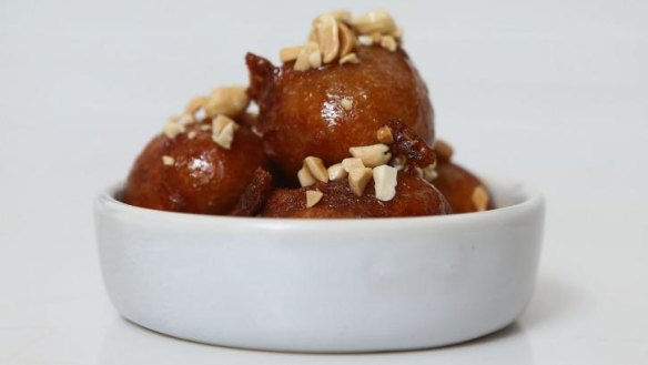 Beer batter doughnuts at Cellar Door.