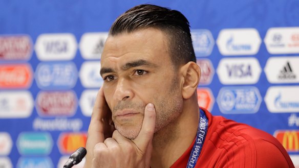 Egypt goalkeeper Essam El Hadary.