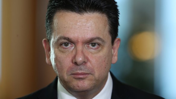 Not happy: Nick Xenophon wants the Facebook page taken down.
