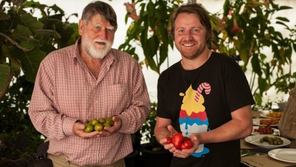 The Digger's Club's Clive Blazey and chef Matt Wilkinson were on hand at the great tomato taste test 2015.