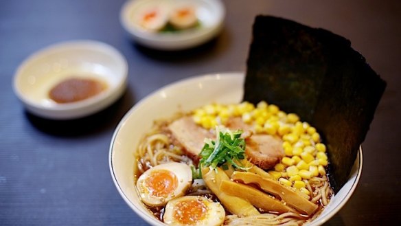 Ramen Ikkyu - Tokyo Shoya Ramen with/without Corn, ginger and egg as extras
