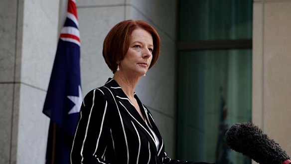 Julia Gillard ... "wears her face like a china mask".