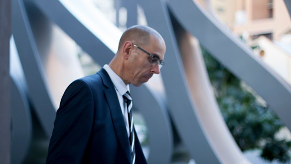 Ben Steinberg, head of lending services at ANZ outside the royal commission.