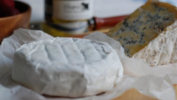 Local love: Triple cream and blue cheese from Woombye Cheese.