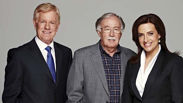 Turbulent times ... Mal Walden, George Negus, Helen Kapalos.