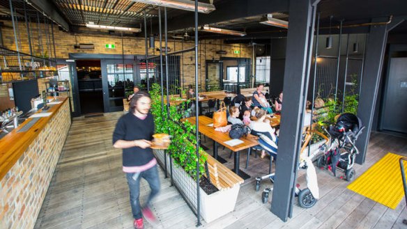 Northcote Social Club's open-air dining deck.