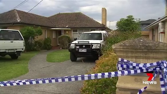 The scene of the alleged shooting in Mulgrave. 