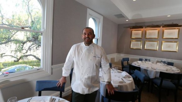 Right spot: Guillaume Brahimi at his new intimate restaurant in Paddington.