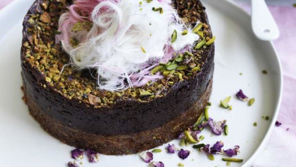 Adam Liaw's chocolate love cake.