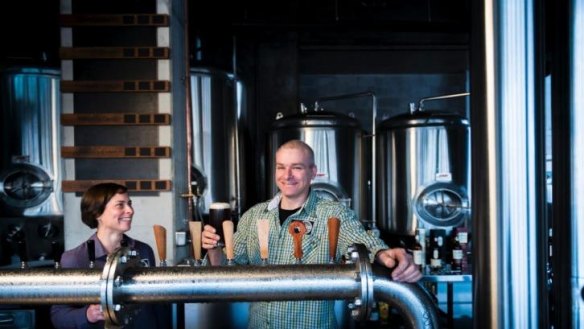 Ahead of the game: Tracy Margrain and Richard Watkins of BentSpoke Brewing Co.