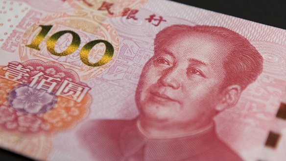 China's yuan has slumped against the US dollar.