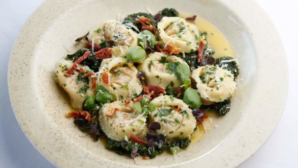 Sure thing: Rabbit tortellini served with kale, prosciutto and tarragon-scented stock.