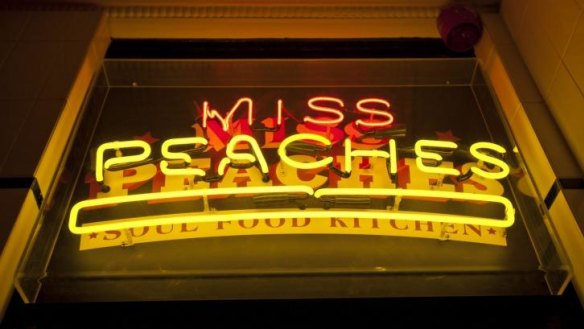 Dinner on the dance floor: Miss Peaches at The Marlborough Hotel offers soul food.
