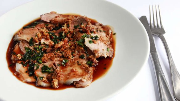 Main courses, like roasted Sicilian leg of lamb, are hearty and well executed.