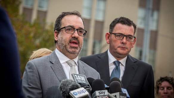 Attorney-General Martin Pakula, left, will reform suppression orders amid concerns they were being used too broadly.