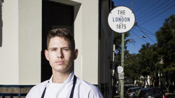 Chef Jack Steer at The London Hotel.