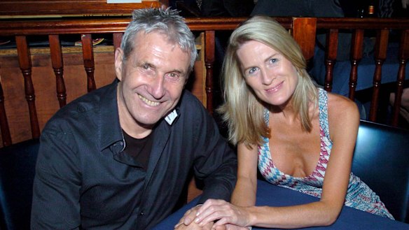 Miller and his partner, celebrity cook Simmone Logue in 2006.