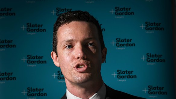 Slater and Gordon principal lawyer Andrew Baker announcing a $70 million settlement has been reached in the Manus Island class action.