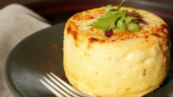 Twice-baked cheese souffle