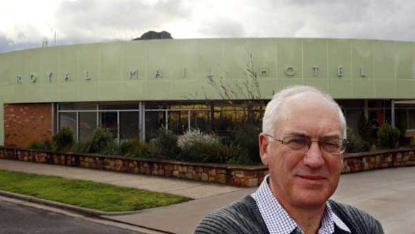 Myers at his award-winning hotel. <i>Picture: Rebecca Hallas</i>