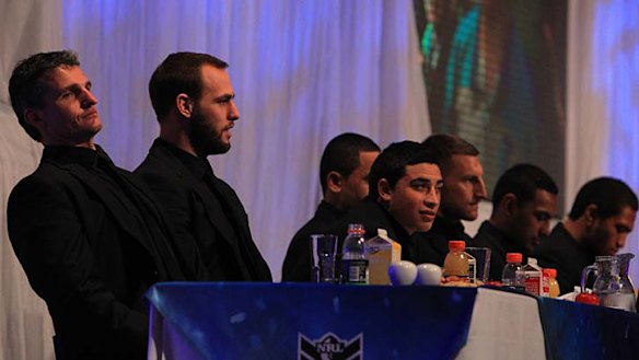 Once was a Warrior ... Ivan Cleary (far left).