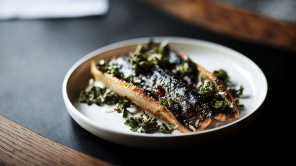 Rainbow trout gets the wood-fired treatment.