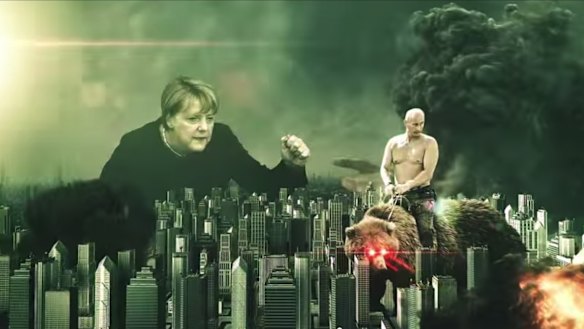 An image from a Russian propaganda video which has been viewed millions of times.