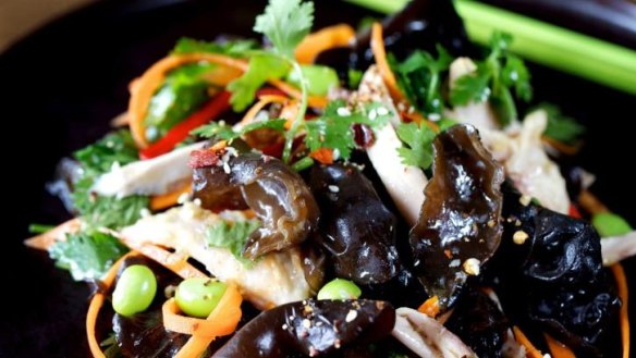 'Ear 'ear: Black fungus and chicken salad.