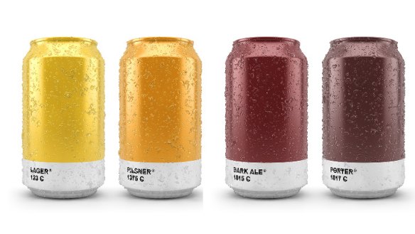 Colour-coordinated: Pantone beer cans by Txaber.