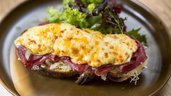 Close to perfection: Billykart's open Reuben sandwich.