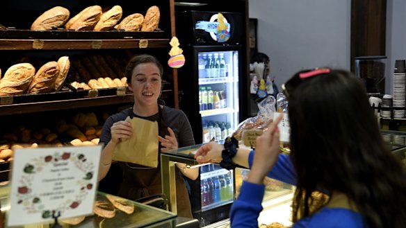 Emmanuelle-Rose Everett works on a casual basis for Gregory's Bread bakery at the fish markets and would prefer to have a full time position rather than the penalty rates that a casual position attracts.