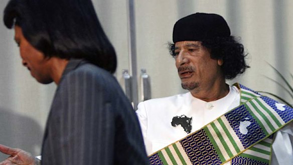 Gaddafi's crush was creepy, says Rice
