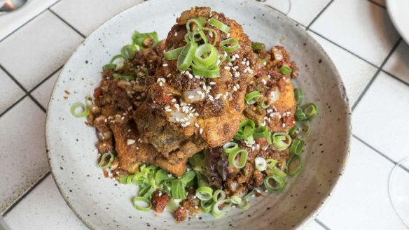 A fiery delight: Cumin pork ribs.