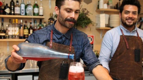 New arrivals: Owners Luke Ashton (left) and Charlie Ainsbury at their new bar.