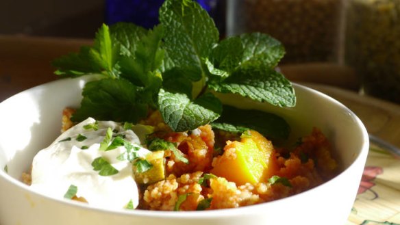 MamaBake's slow-cooked Moroccan vegetable couscous recipe (sidebar with story about Mamabake)