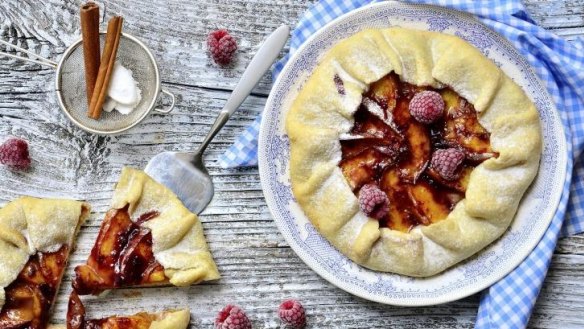 Nectarine galette.