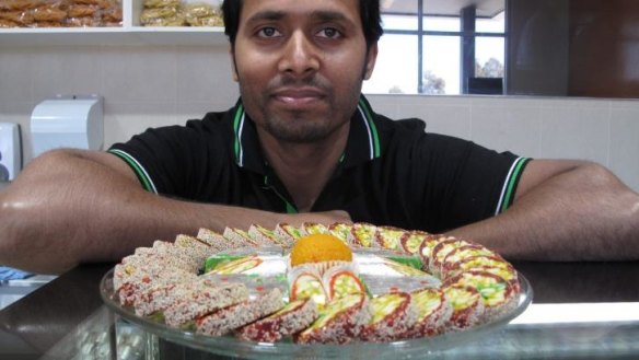 Chef Kamod Kumar at Kumar's Sweets, Deer Park.