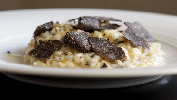 Extremely luxurious: Truffle risotto.