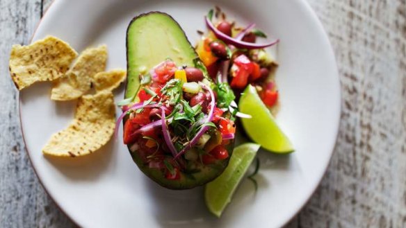 This avocado salad takes inspiration from the popular dip guacamole.