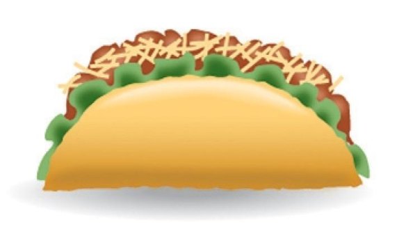 Artist's impression of the upcoming taco emoji.