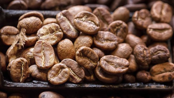 A different kind of hit: Grind coffee beans like these and roast with your home-grown carrots.