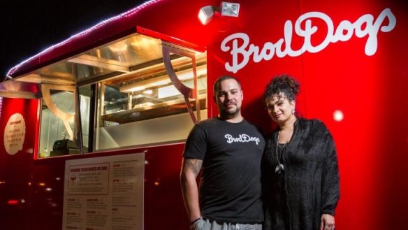 BrodDogs' owners Sascha Brodbeck and Joelle Bou-Jaoude.